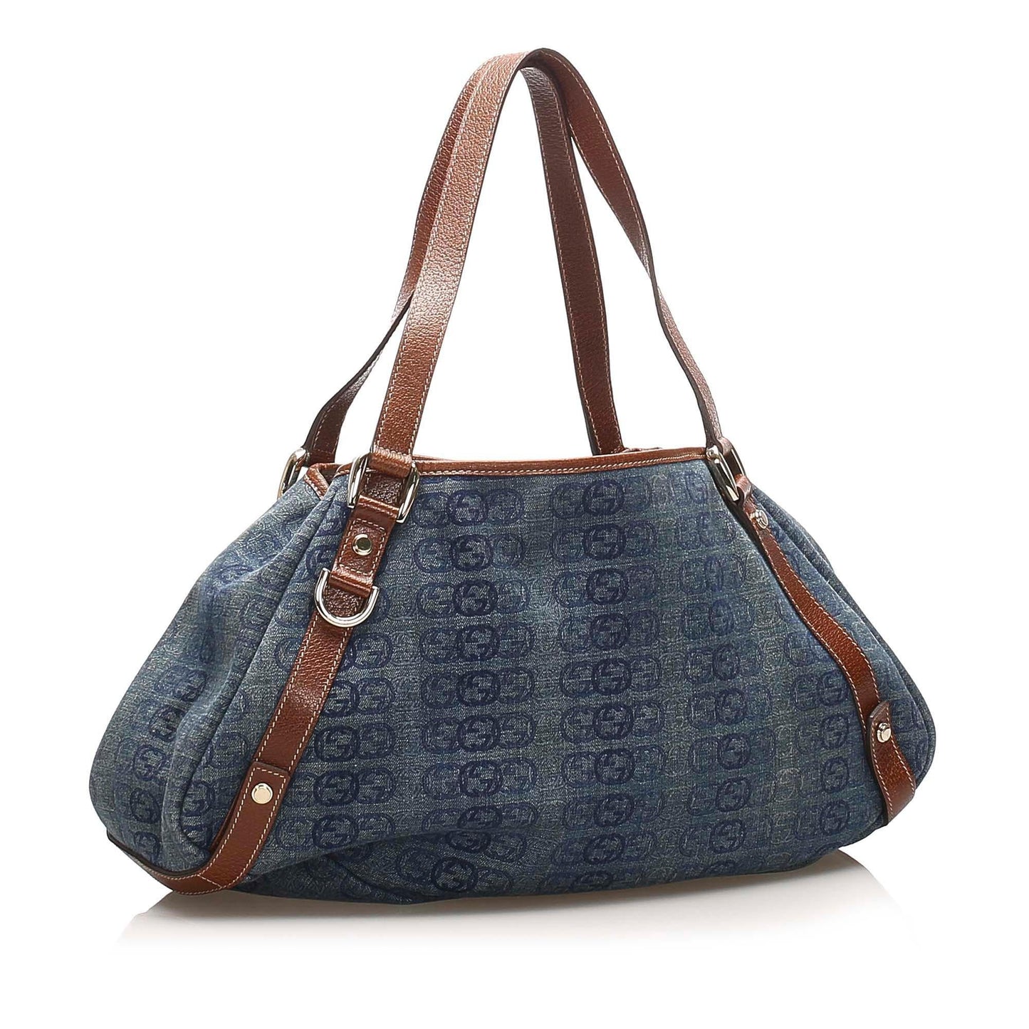 Gucci Denim Monogram Tote Style 5
