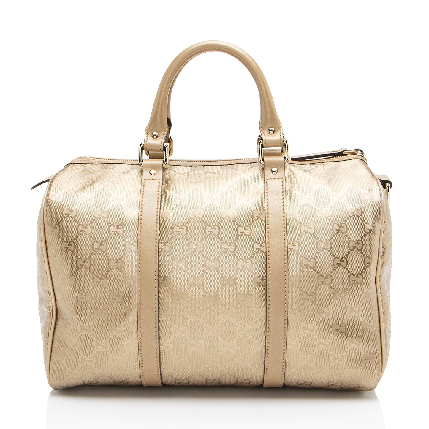 Gucci Leather Canvas Handbag