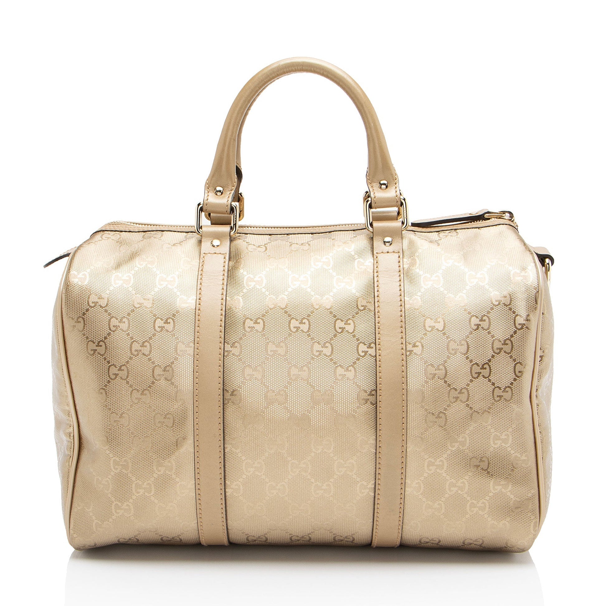 Gucci Leather Canvas Handbag