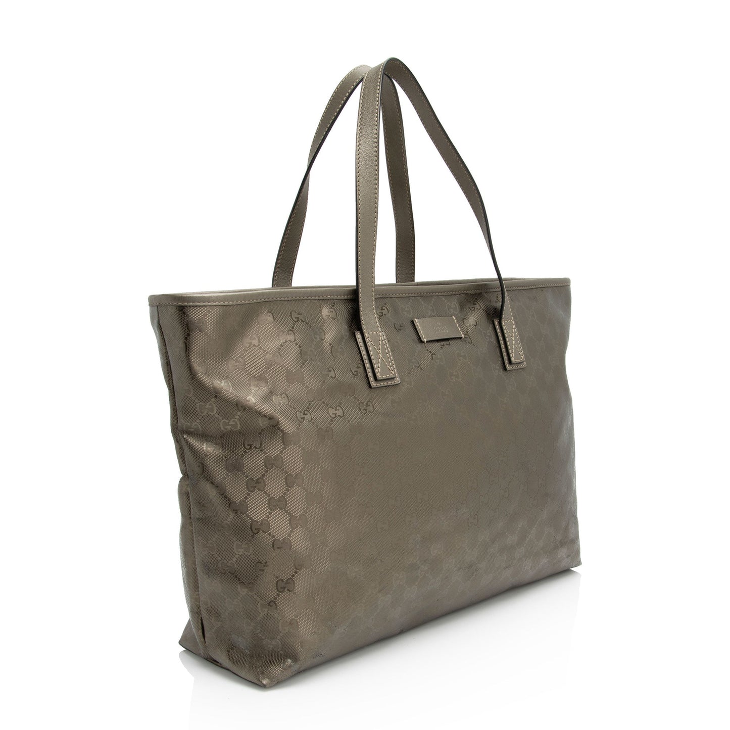 Gucci Leather Canvas Tote