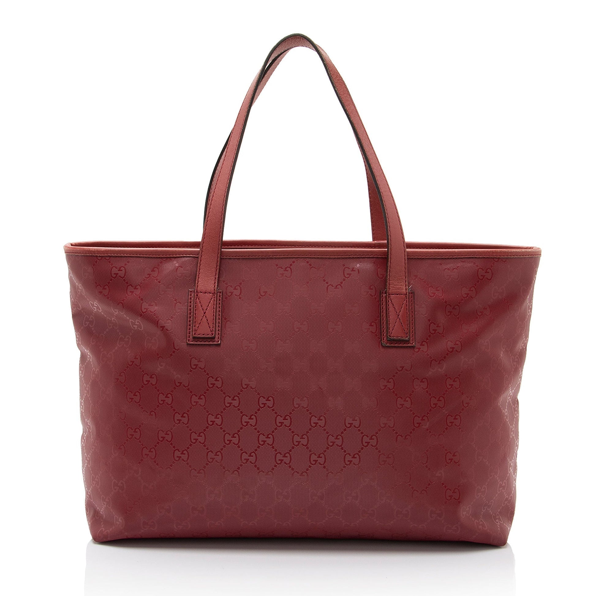Gucci Leather Canvas Tote