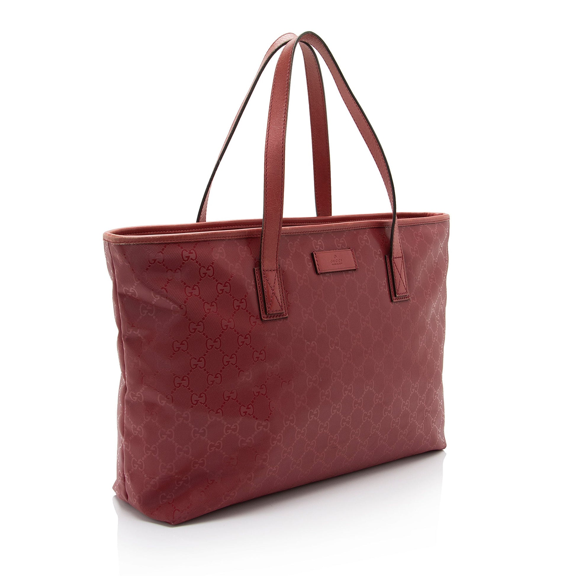 Gucci Leather Canvas Tote