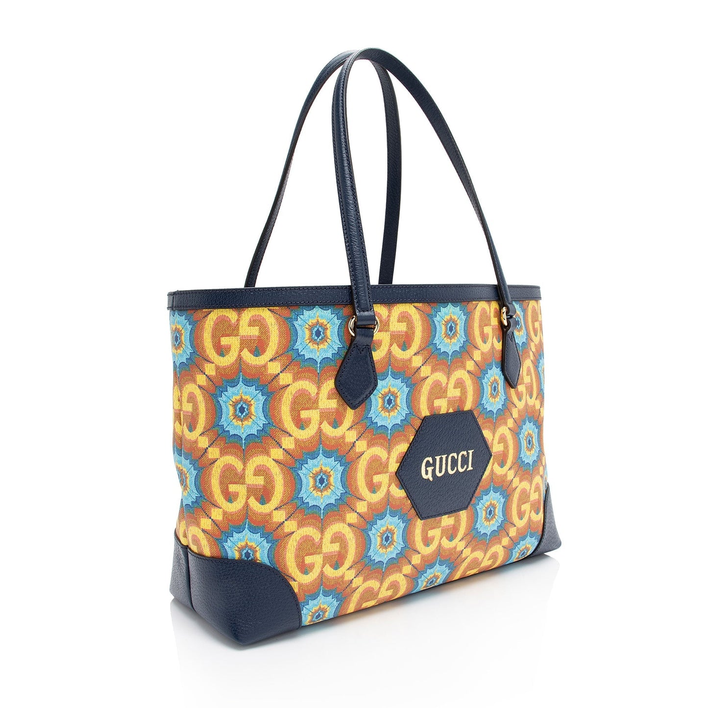 Gucci Leather Canvas Tote
