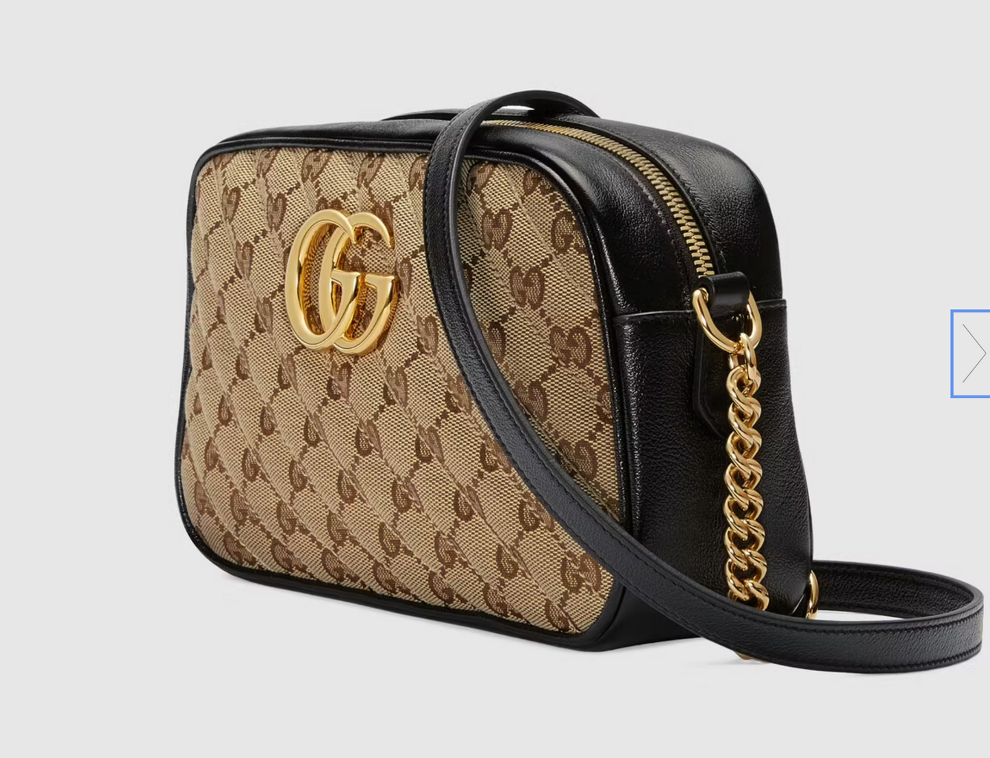 Gucci Caro Chain Leather Shoulder Bag