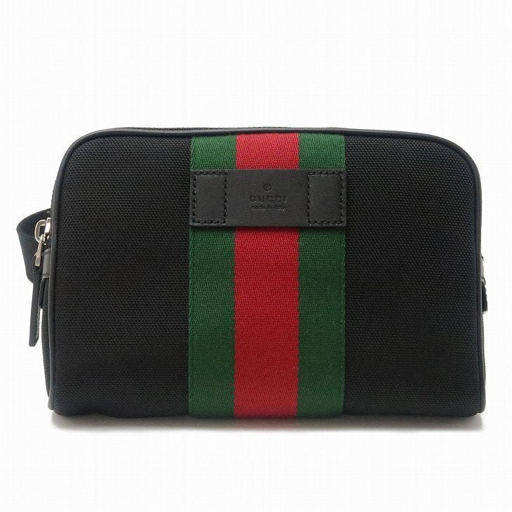 Gucci Monogram Nylon Leather Canvas Crossbody