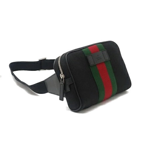 Gucci Monogram Nylon Leather Canvas Crossbody