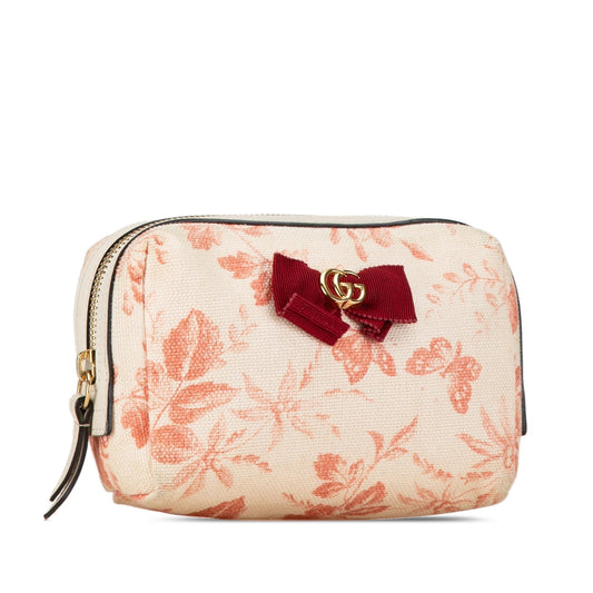 Gucci Leather Canvas Clutch