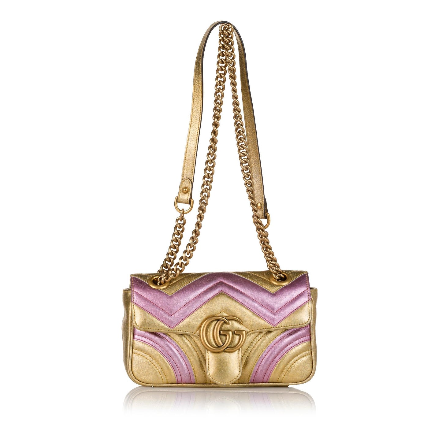Gucci GG Marmont Leather Crossbody Bag (SHG-34107)