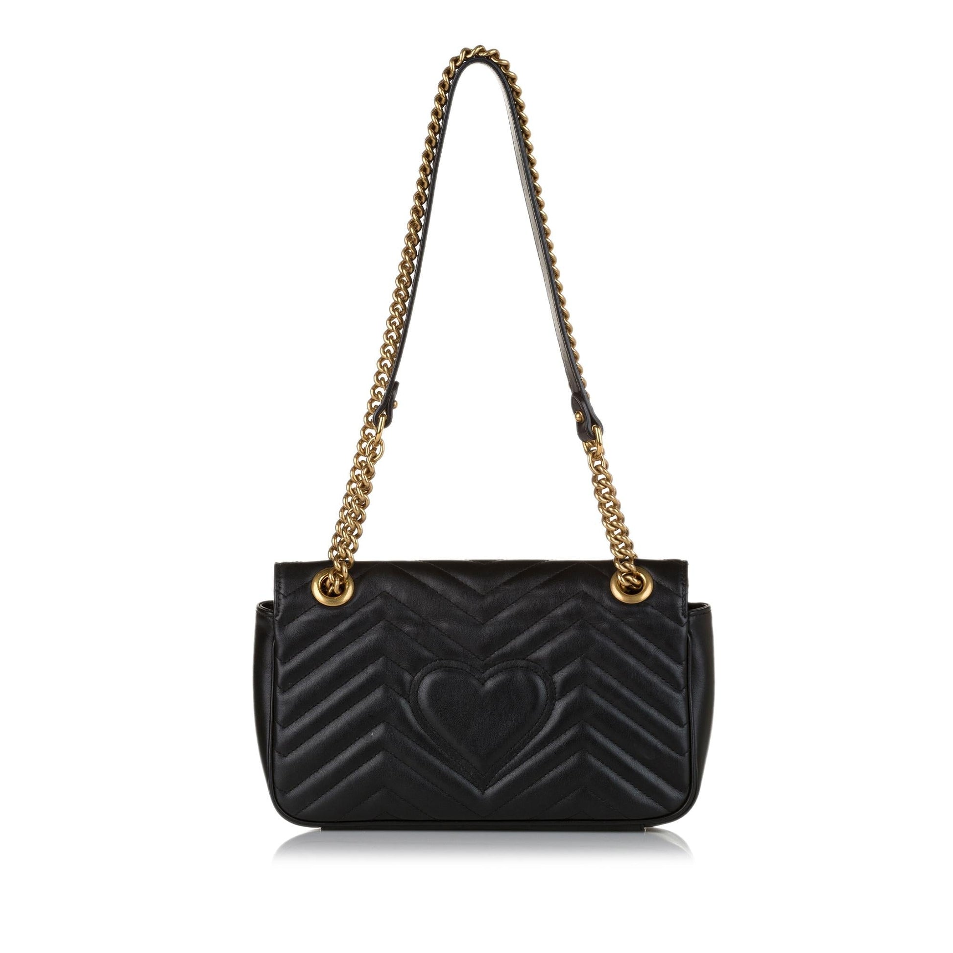 Gucci GG Marmont Leather Crossbody Bag (SHG-34307)