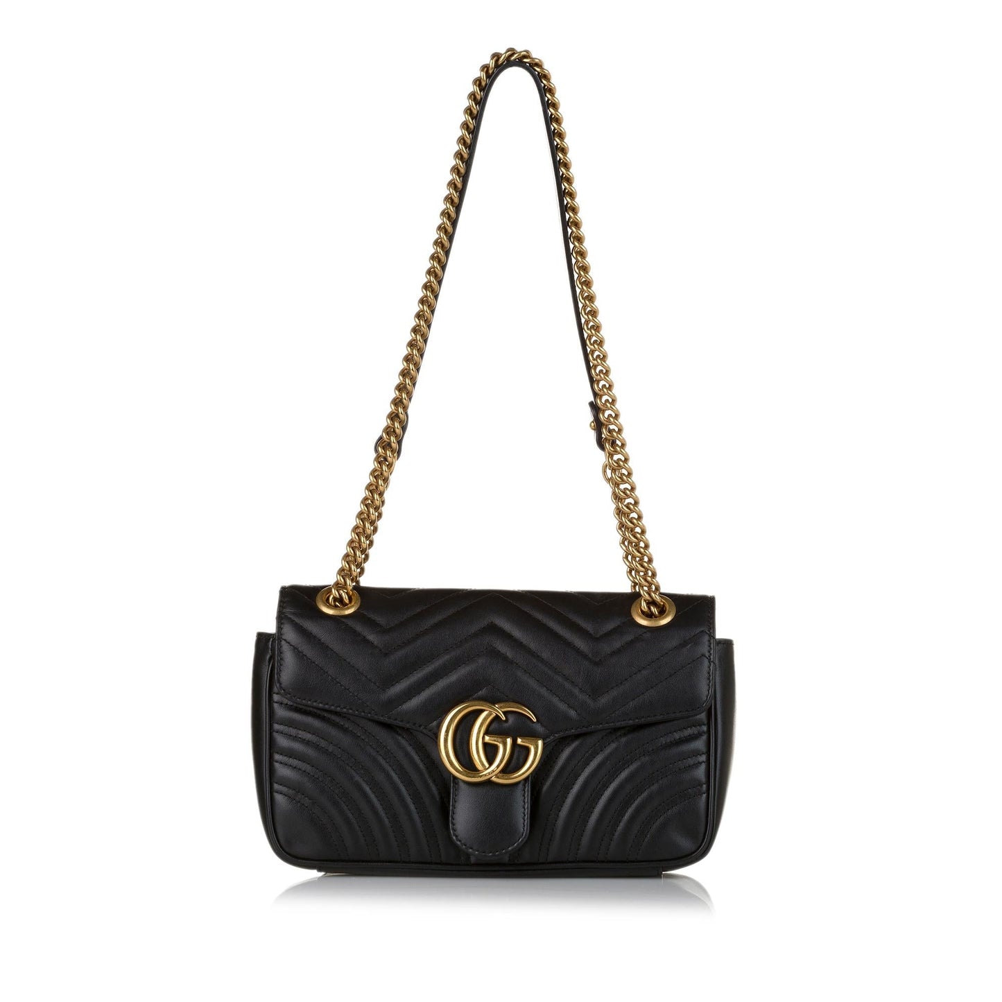 Gucci GG Marmont Leather Crossbody Bag (SHG-34307)