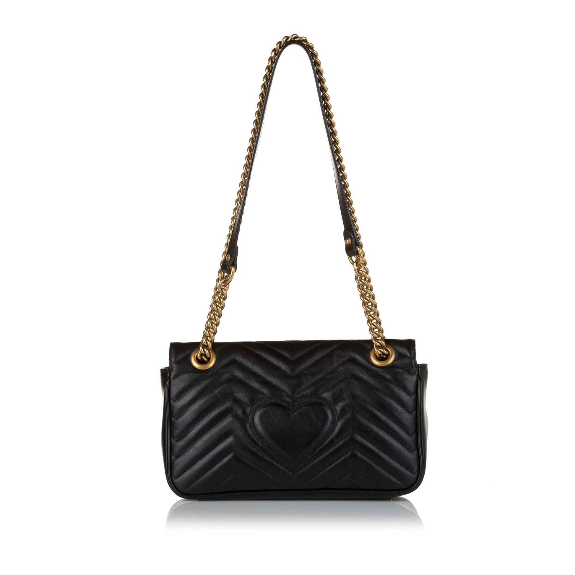 Gucci GG Marmont Leather Crossbody Bag (SHG-34601)