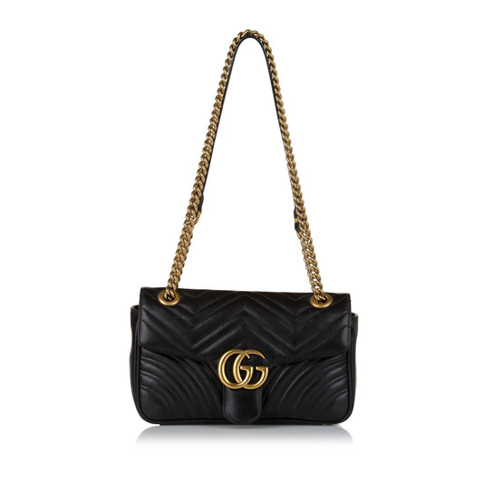Gucci GG Marmont Leather Crossbody Bag (SHG-34601)