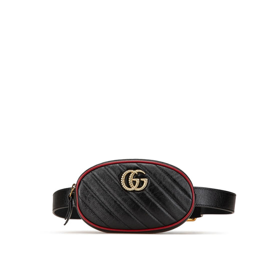 Gucci GG Marmont Leather Matelasse Torchon Belt Bag