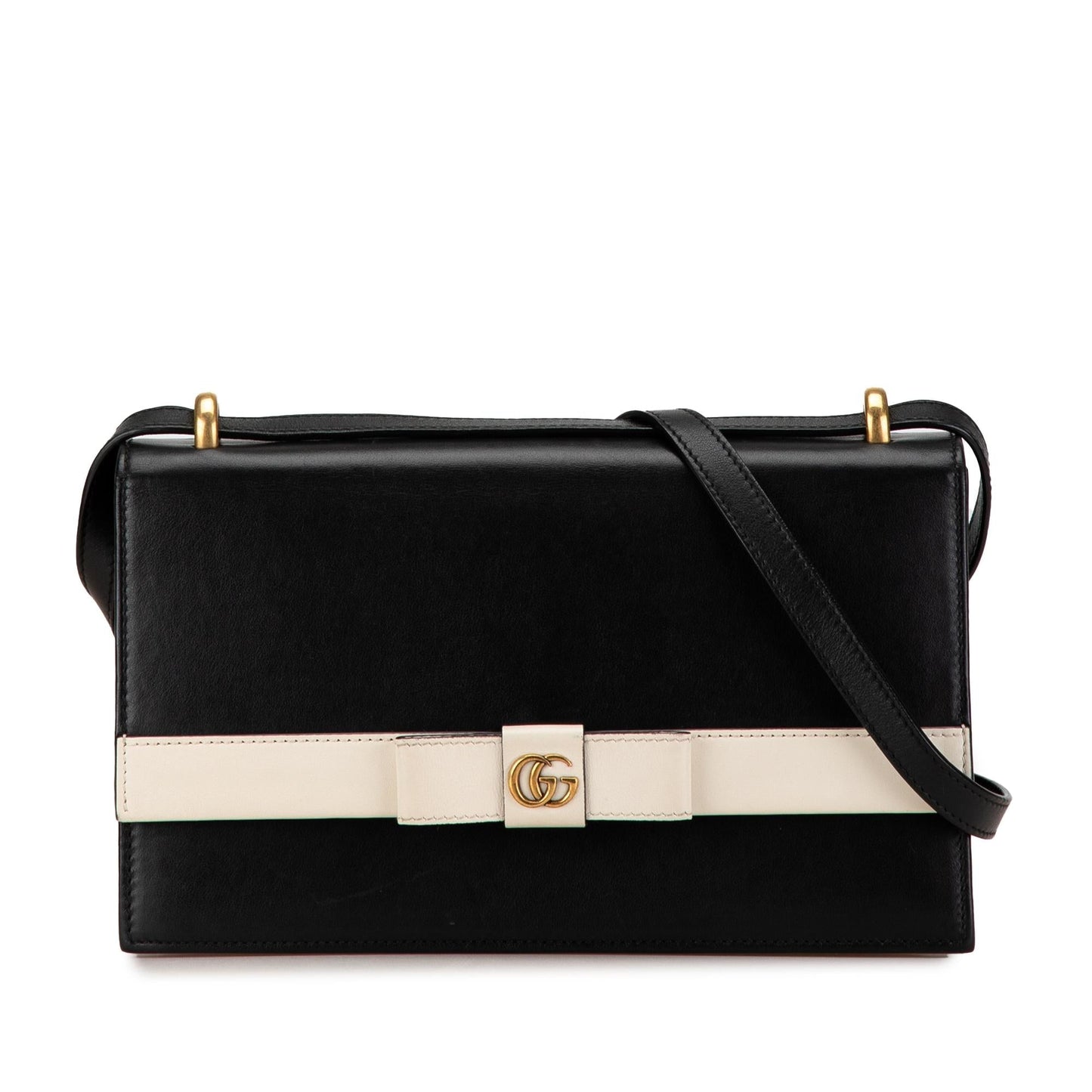Gucci GG Marmont Leather Ribbon Crossbody (SHG-8Fv04O)