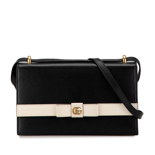 Gucci GG Marmont Leather Ribbon Crossbody (SHG-8Fv04O)