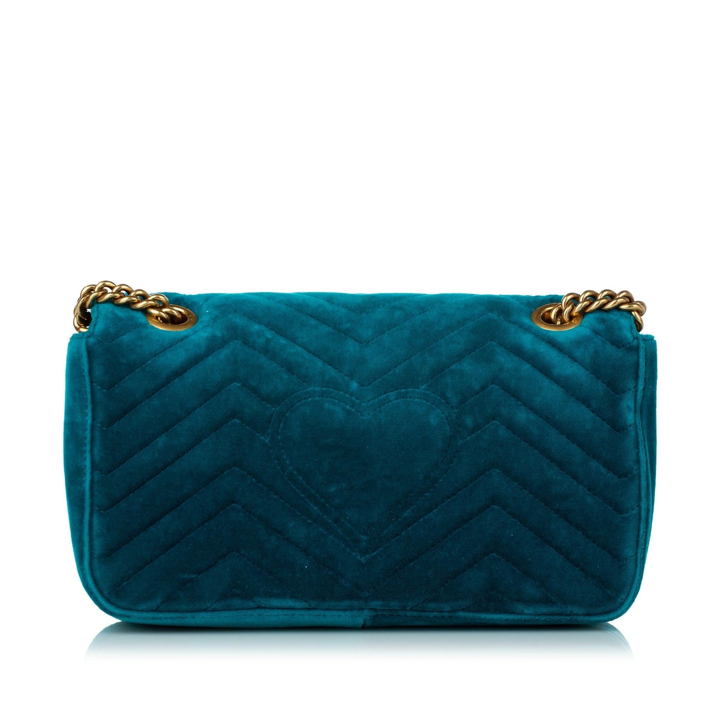 Gucci GG Marmont Matelasse Embellished Velvet Crossbody Bag (SHG-30293)