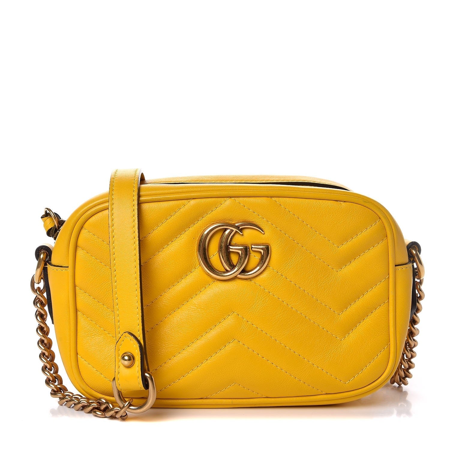 Gucci Caro Chain Leather Shoulder Bag