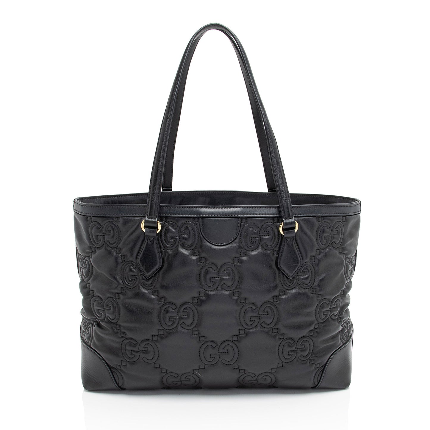 Gucci Leather Canvas Tote