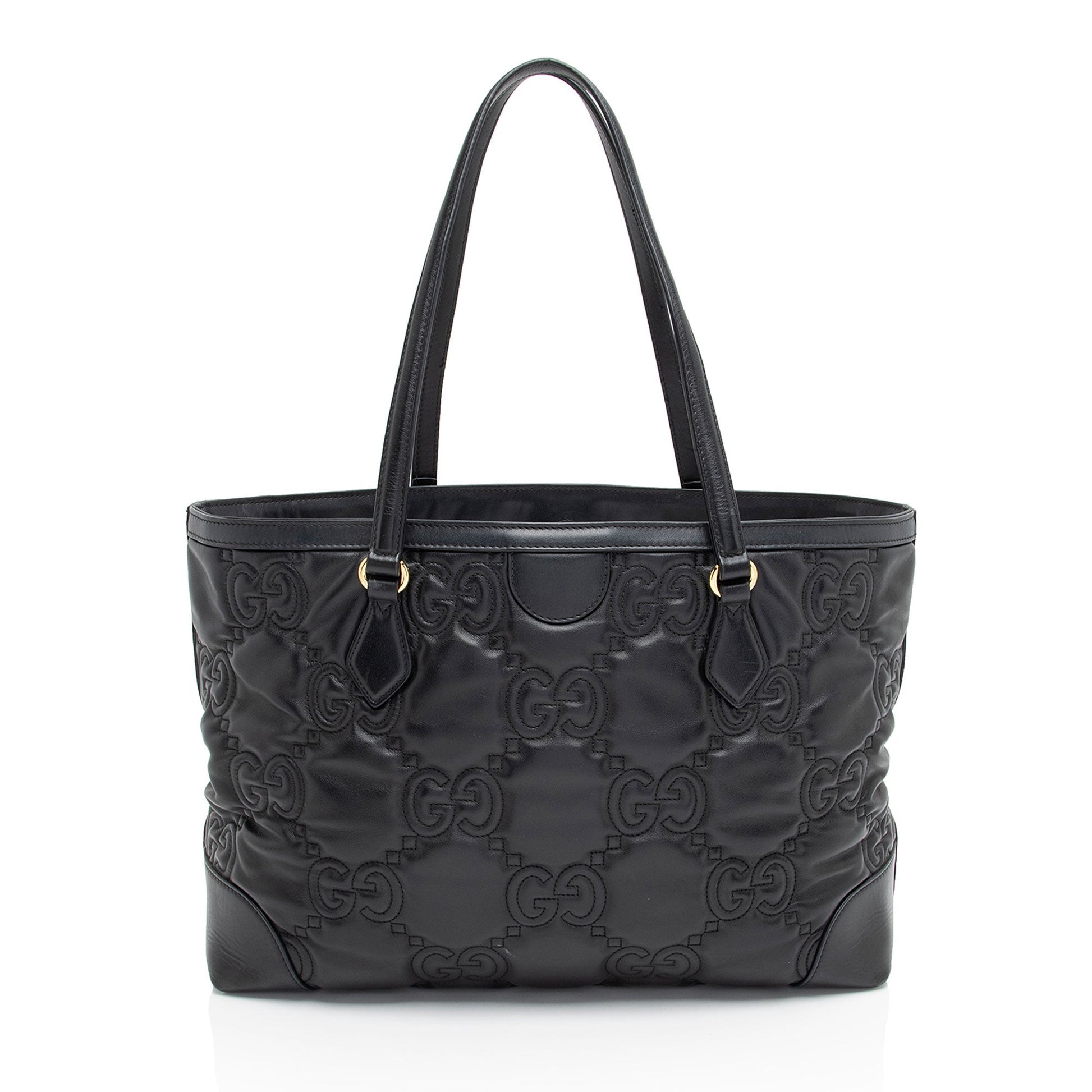 Gucci Leather Canvas Tote