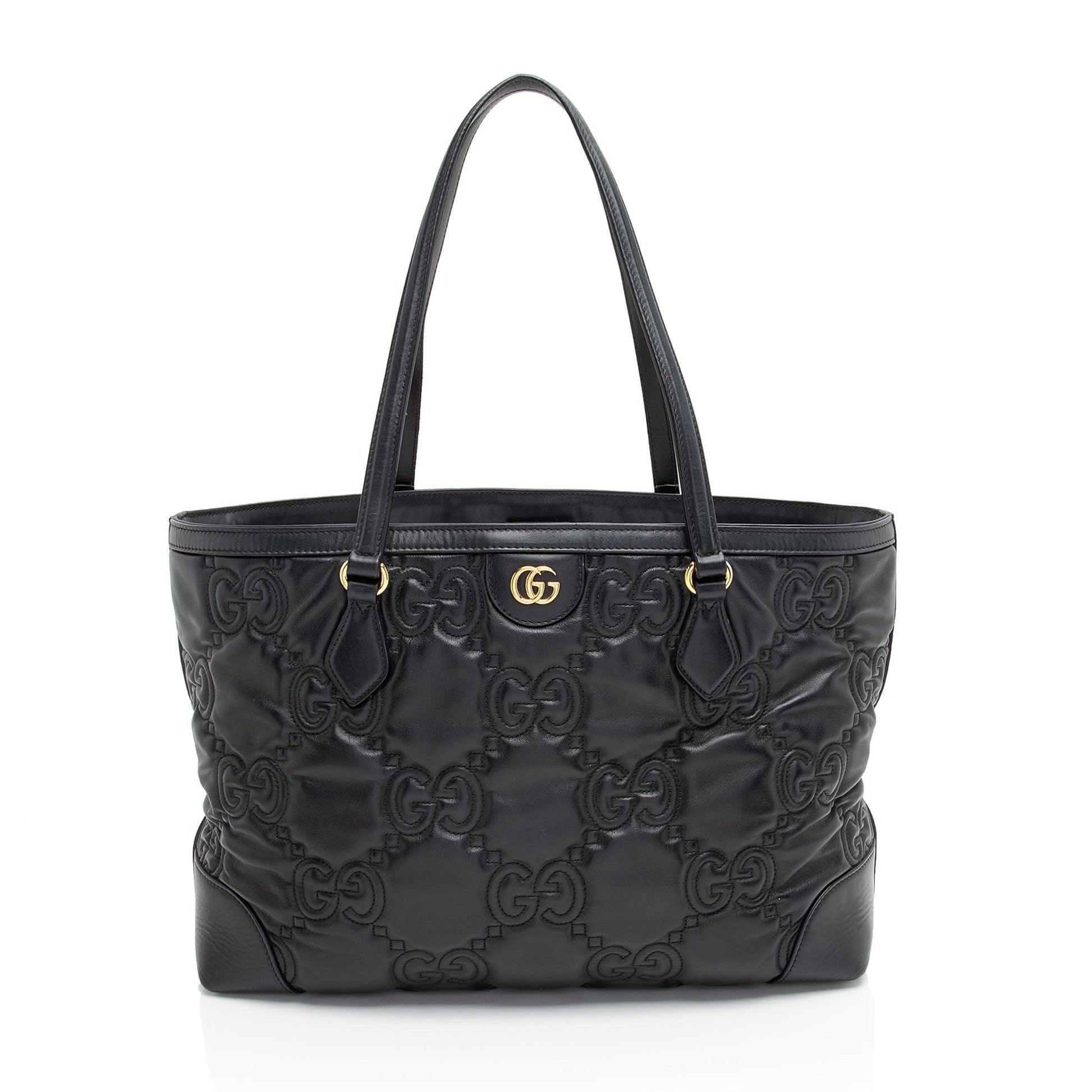 Gucci Leather Canvas Tote
