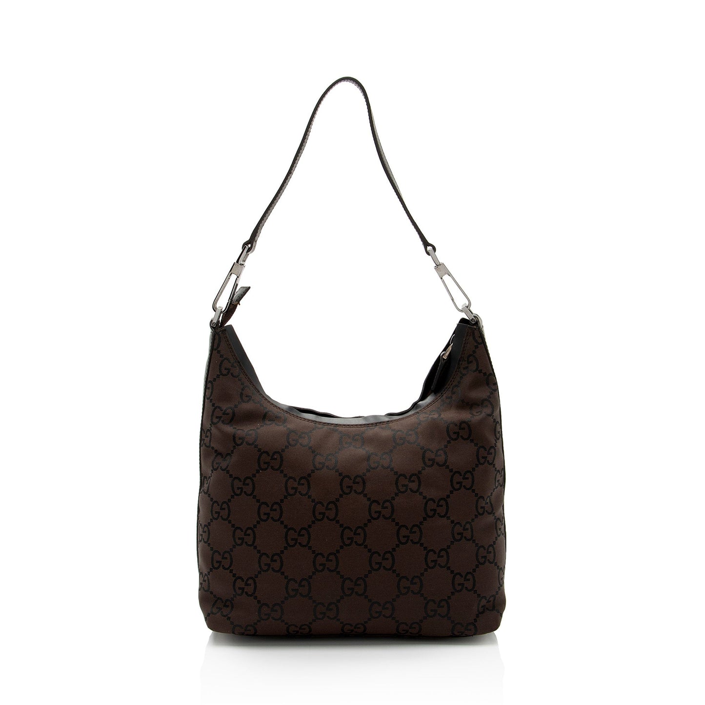 Gucci Nylon Leather Canvas Shoulder Bag