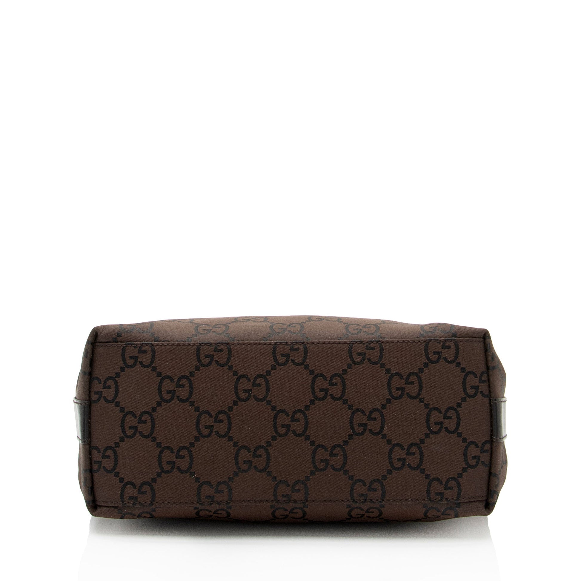 Gucci Nylon Leather Canvas Shoulder Bag