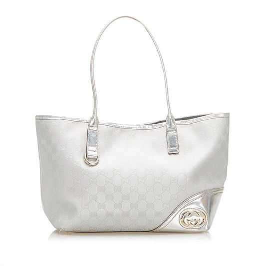 Gucci Leather Nylon Tote Style 5