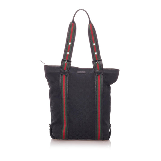 Gucci Web Nylon Tote Style 2