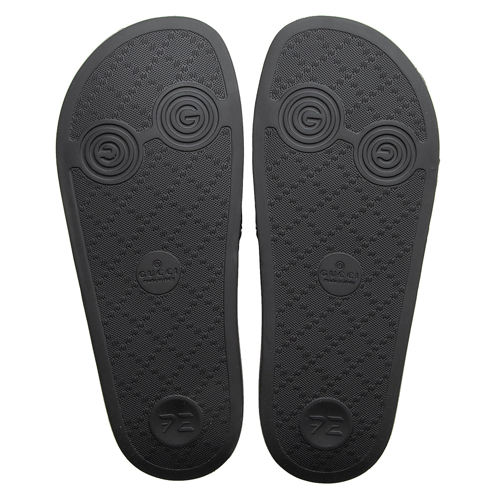 Gucci GG Rubber Slides - Size 8 / 38 (SHF-21582)
