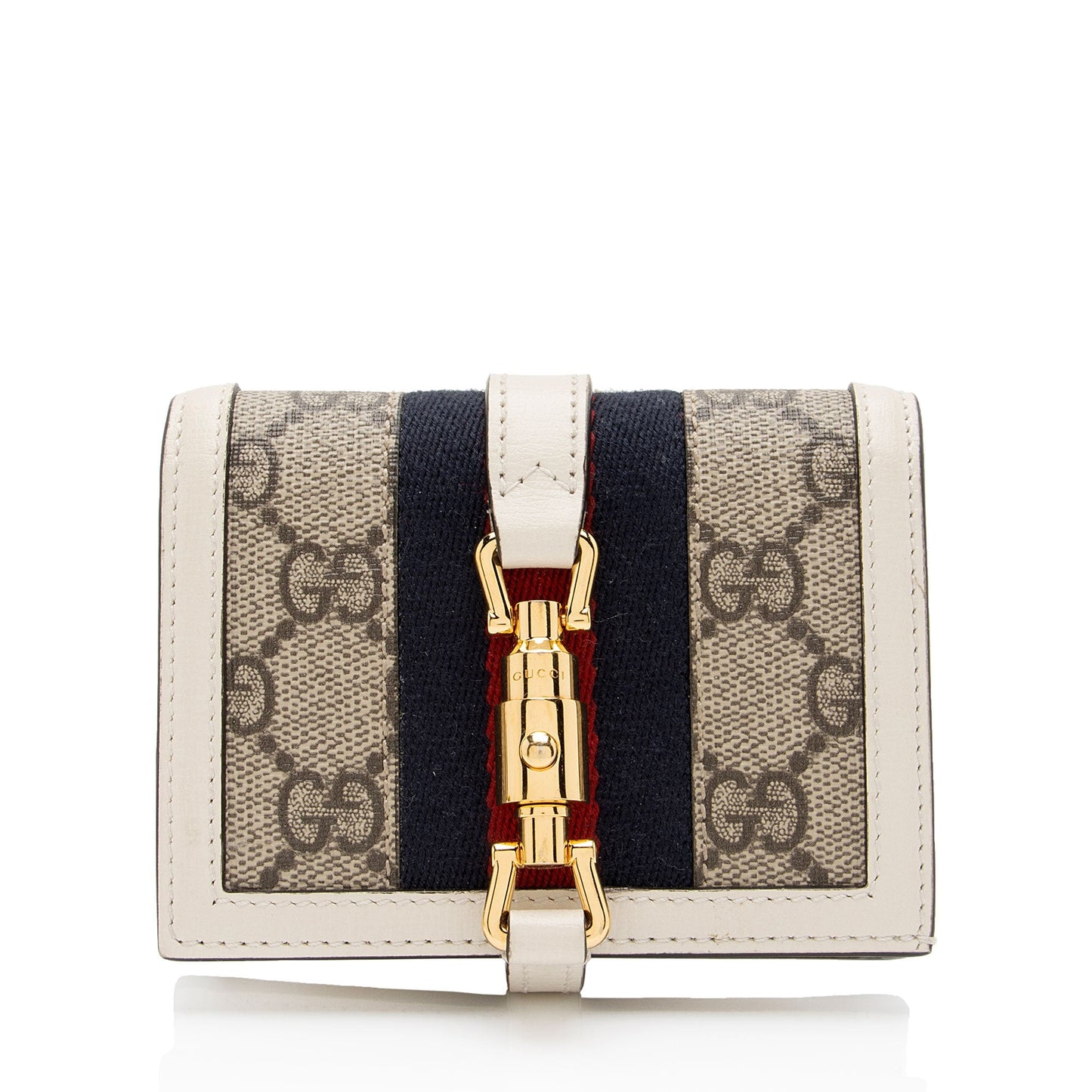 Gucci GG Supreme 1961 Jackie Card Case Wallet (SHF-Roet5l)