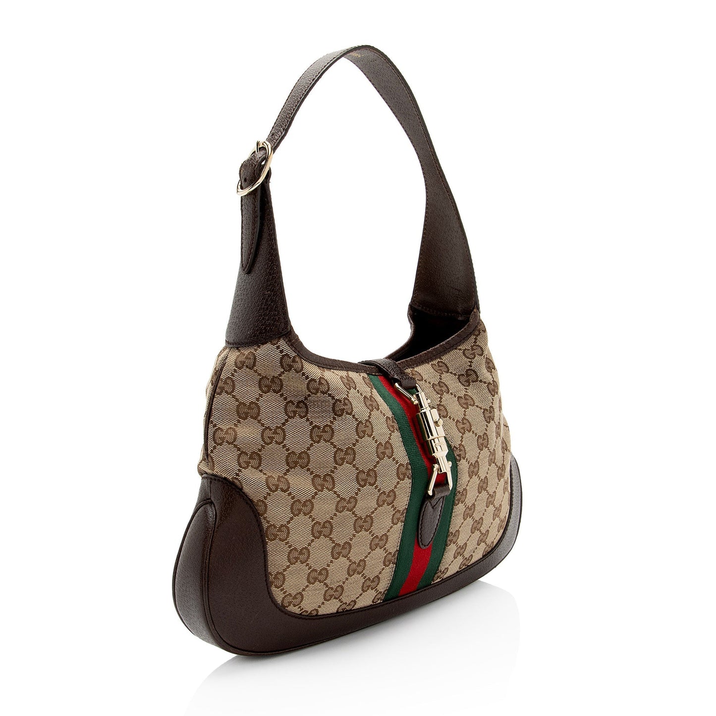 Gucci Nylon Leather Canvas Shoulder Bag