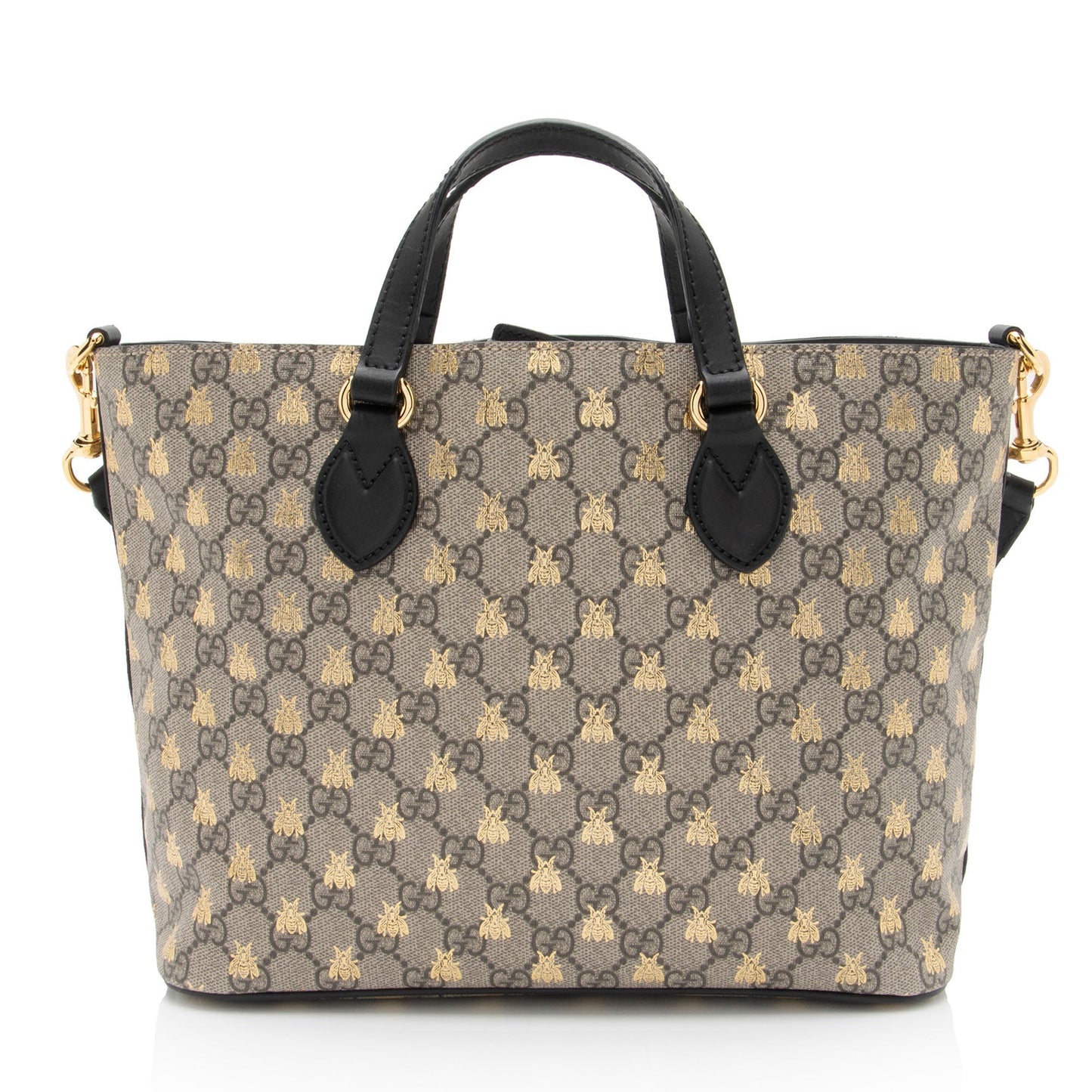 Gucci Leather Canvas Tote