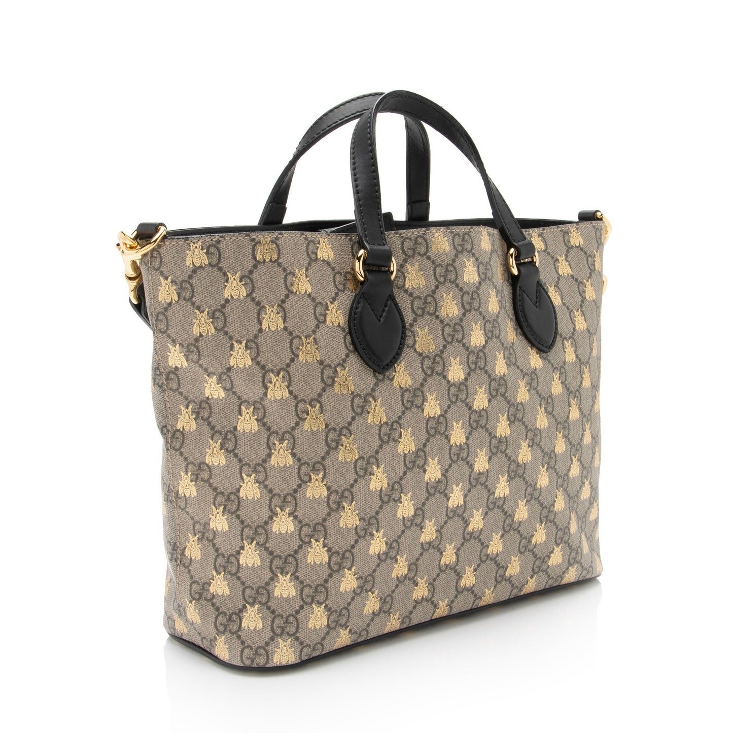 Gucci Leather Canvas Tote