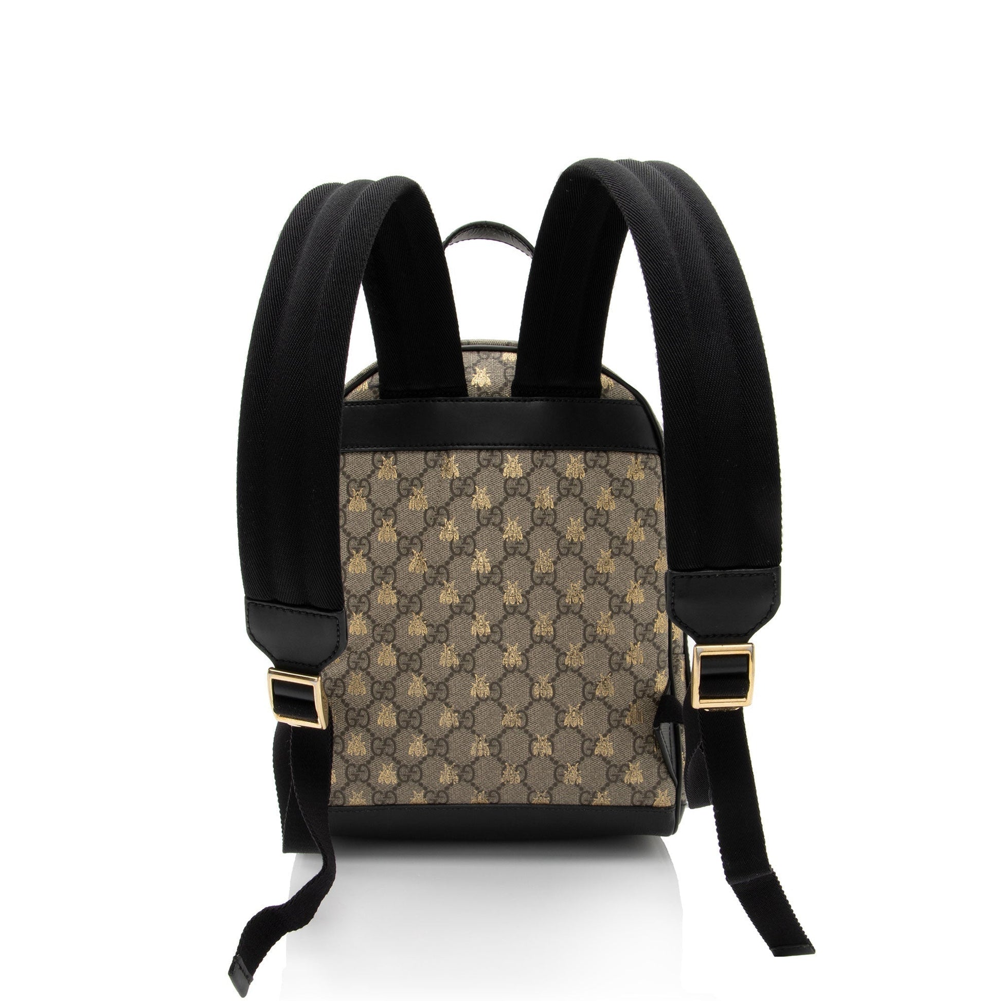 Gucci Nylon Leather Canvas Shoulder Bag