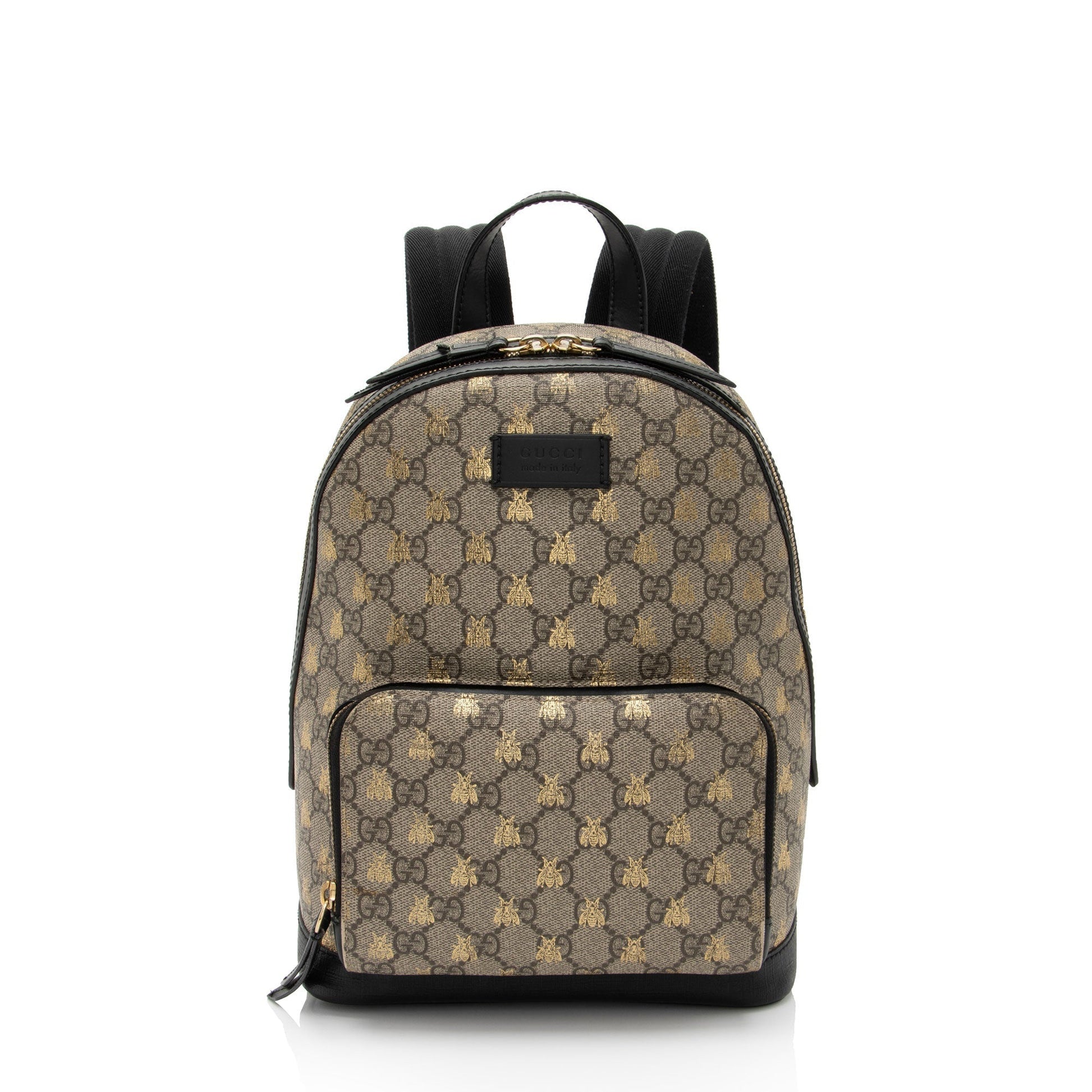 Gucci Nylon Leather Canvas Shoulder Bag