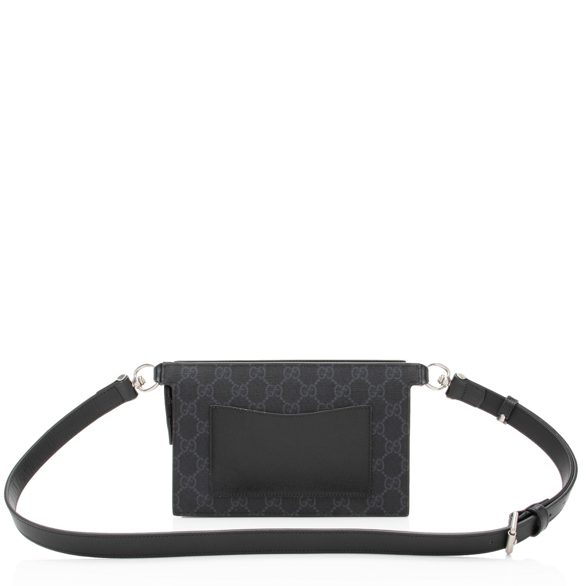 Gucci Leather Canvas Shoulder Bag