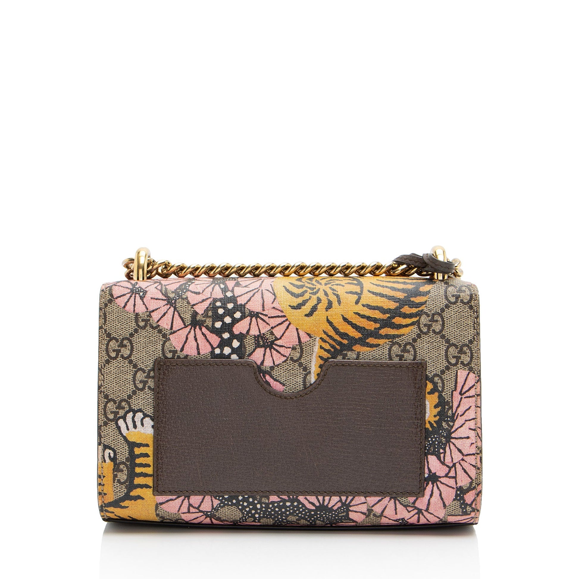 Gucci GG Supreme Bengal Tiger Padlock Small Shoulder Bag (SHF-E2ulxN)
