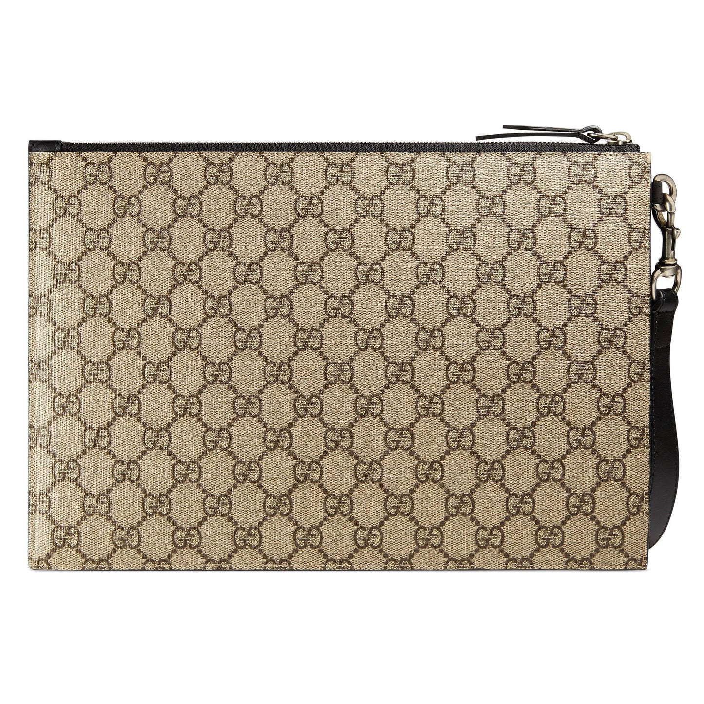 Gucci Caro Leather Canvas Clutch