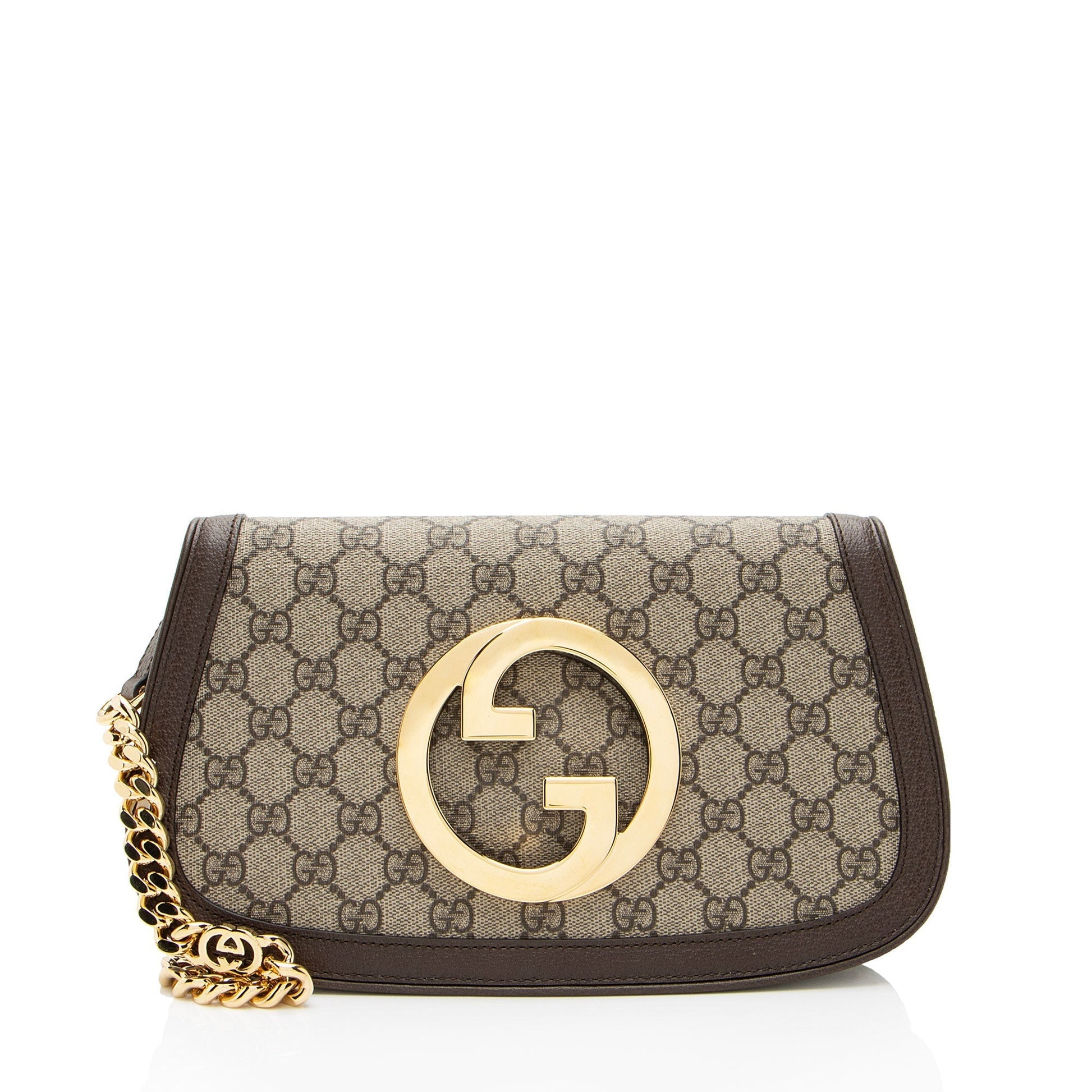Gucci Leather Canvas Shoulder Bag