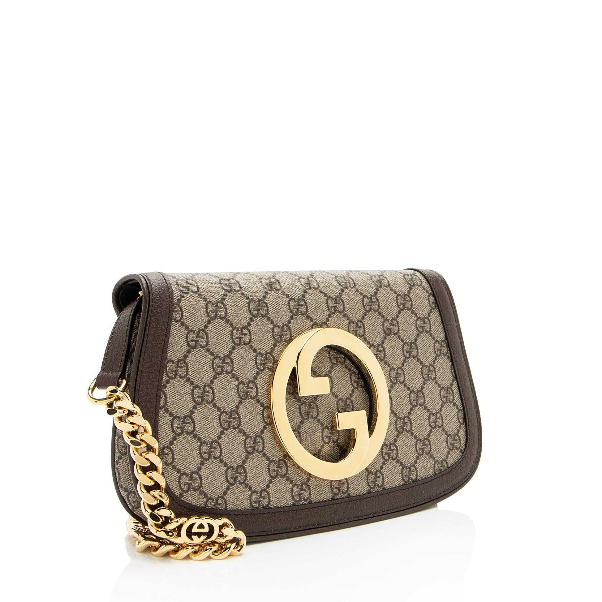 Gucci Leather Canvas Shoulder Bag