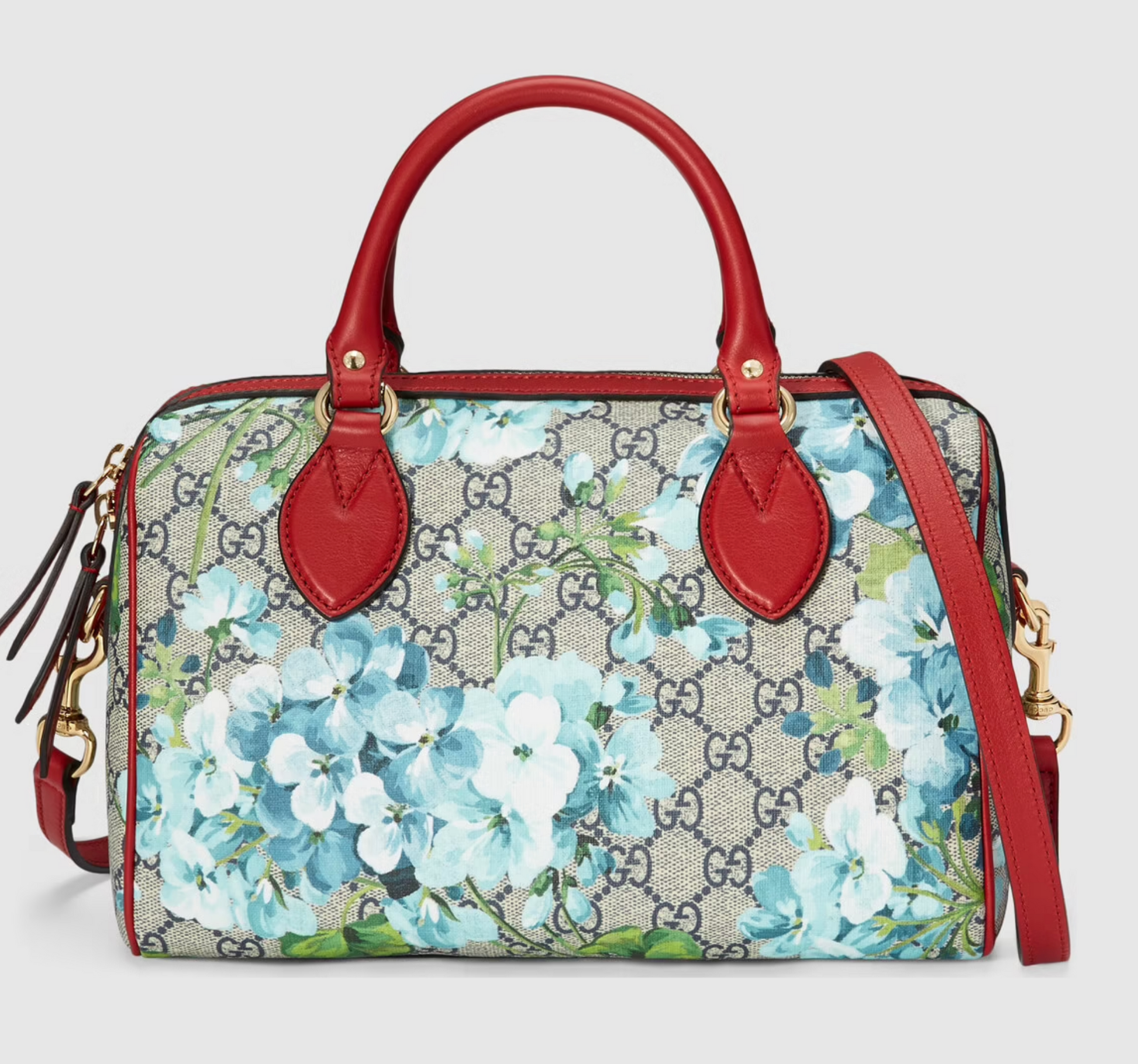 Gucci Monogram Caro Leather Canvas Shoulder Bag