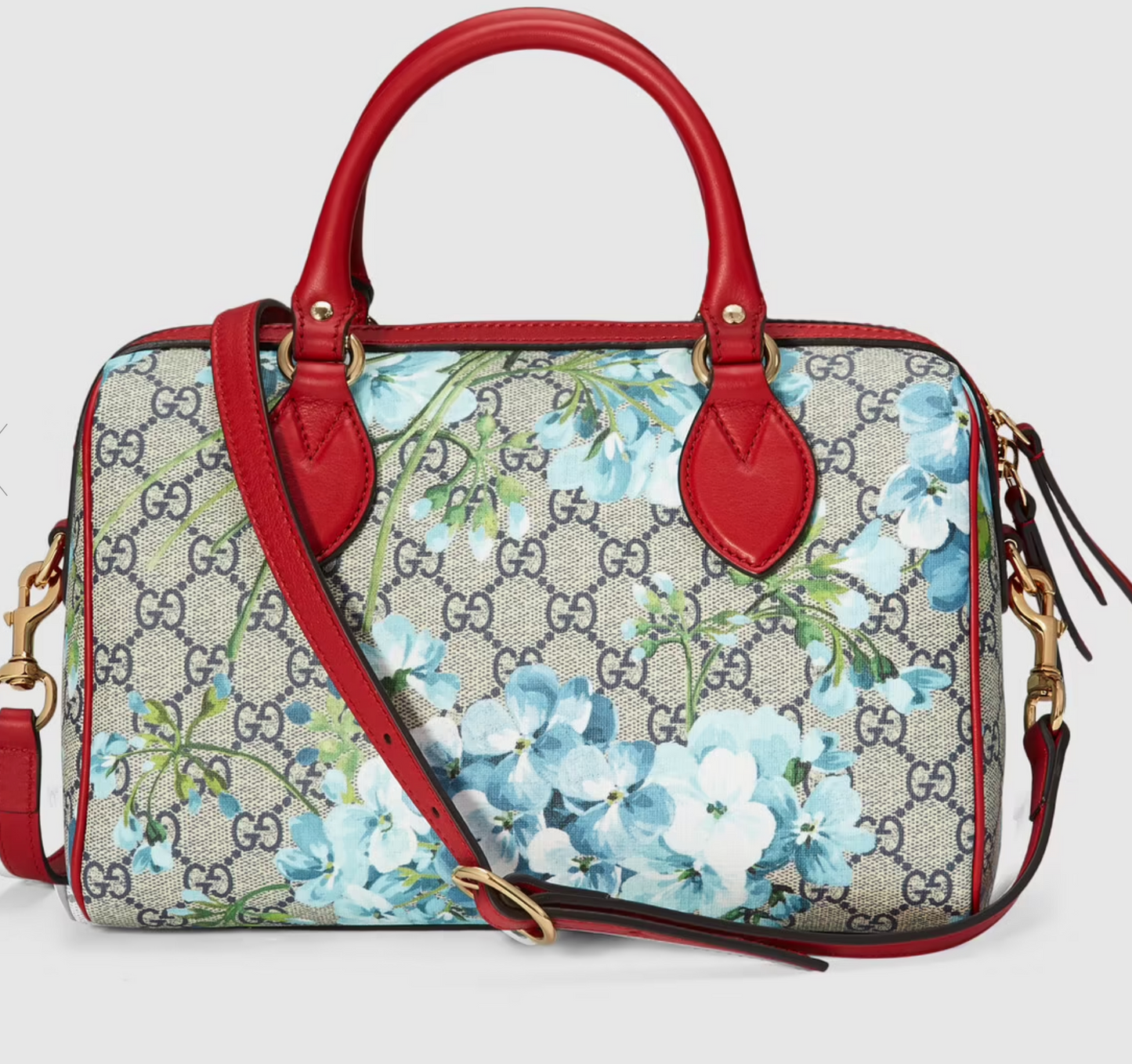 Gucci Monogram Caro Leather Canvas Shoulder Bag