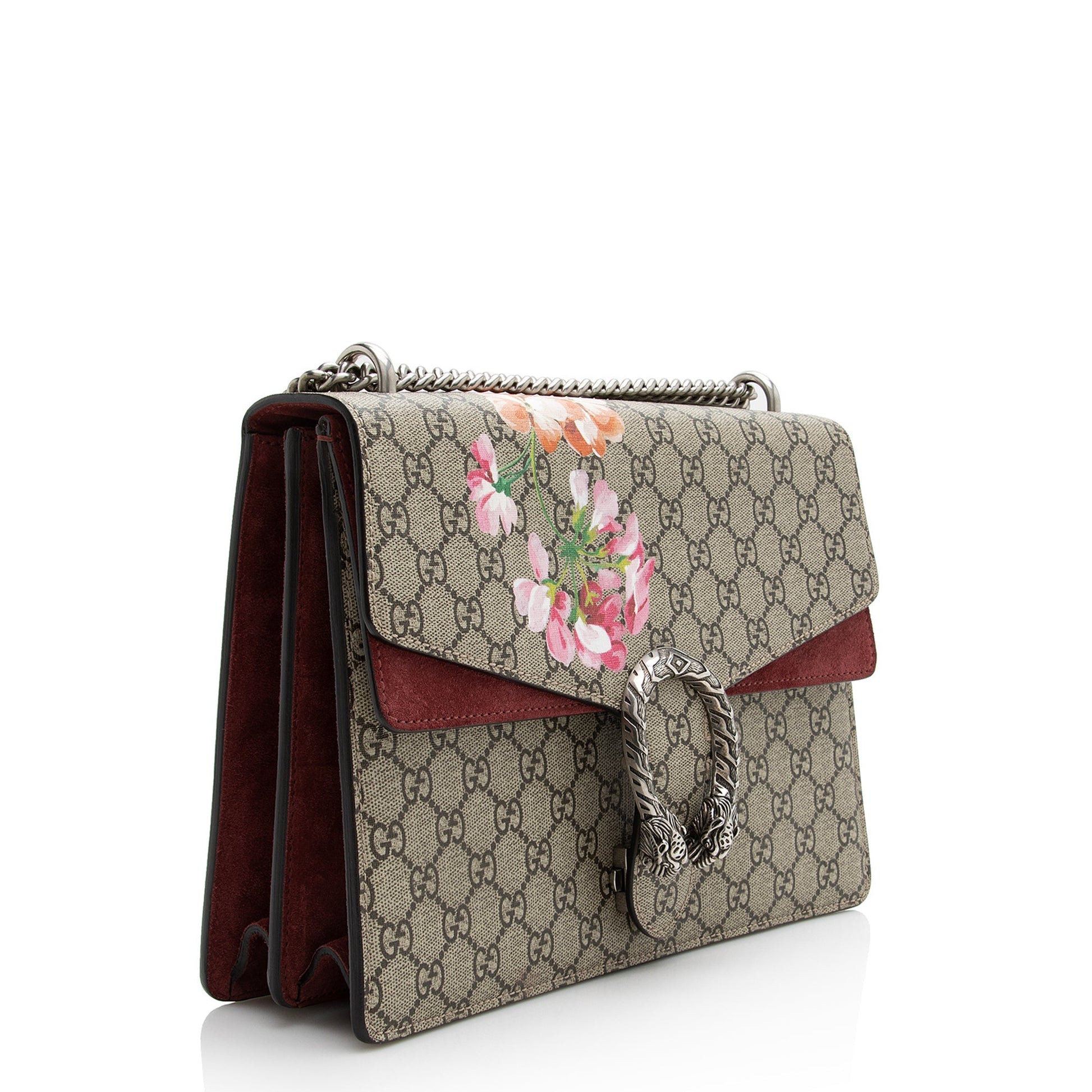 Gucci GG Supreme Blooms Dionysus Medium Shoulder Bag (SHF-22396)