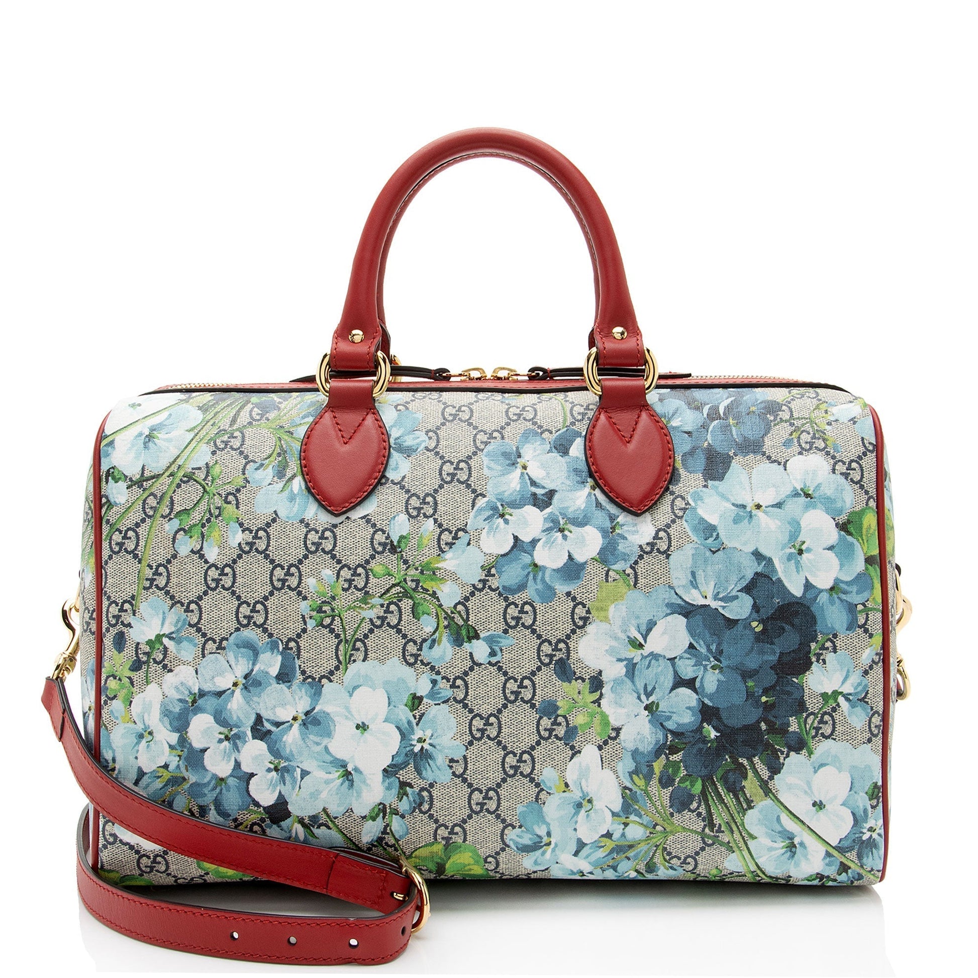 Gucci Leather Canvas Shoulder Bag