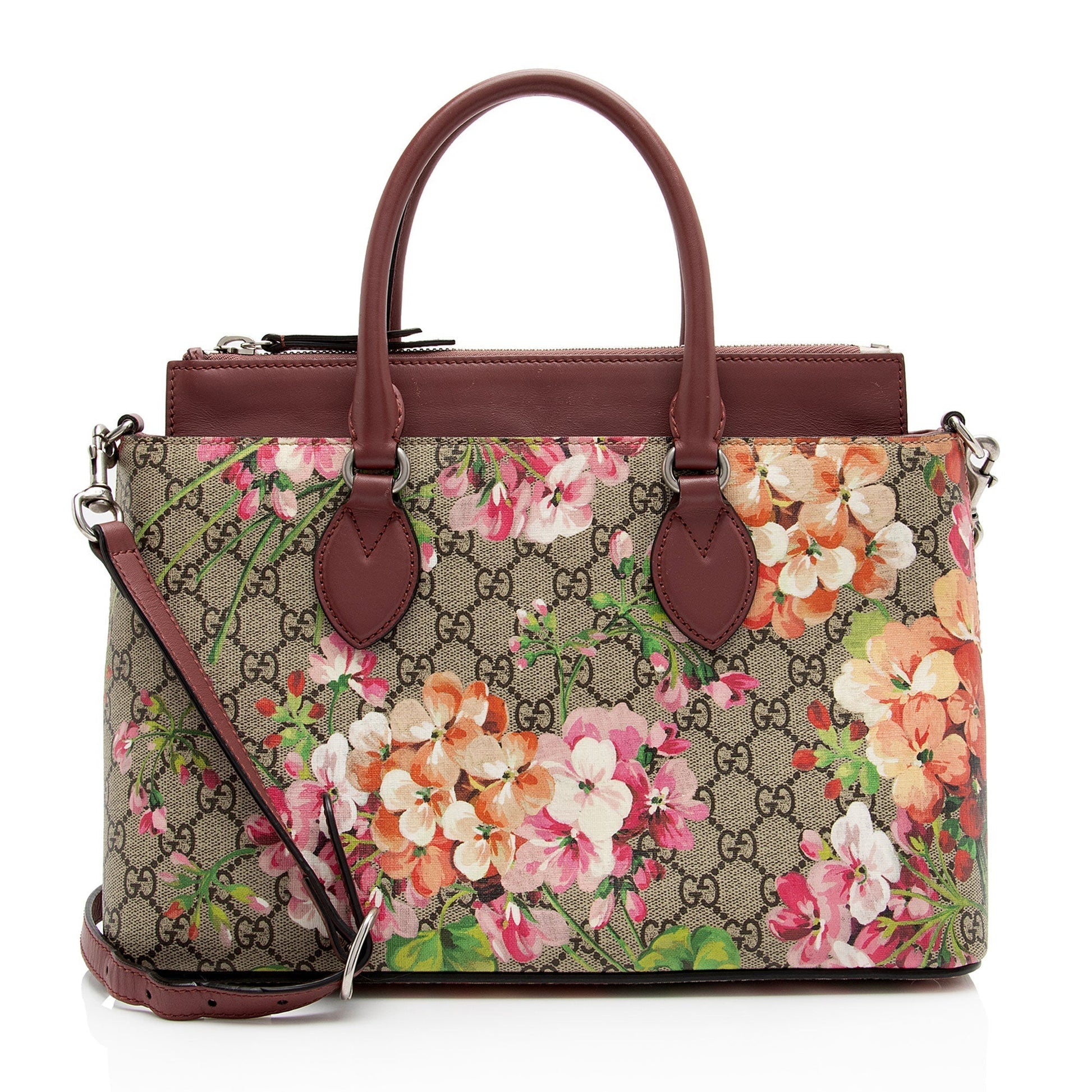 Gucci Leather Canvas Tote