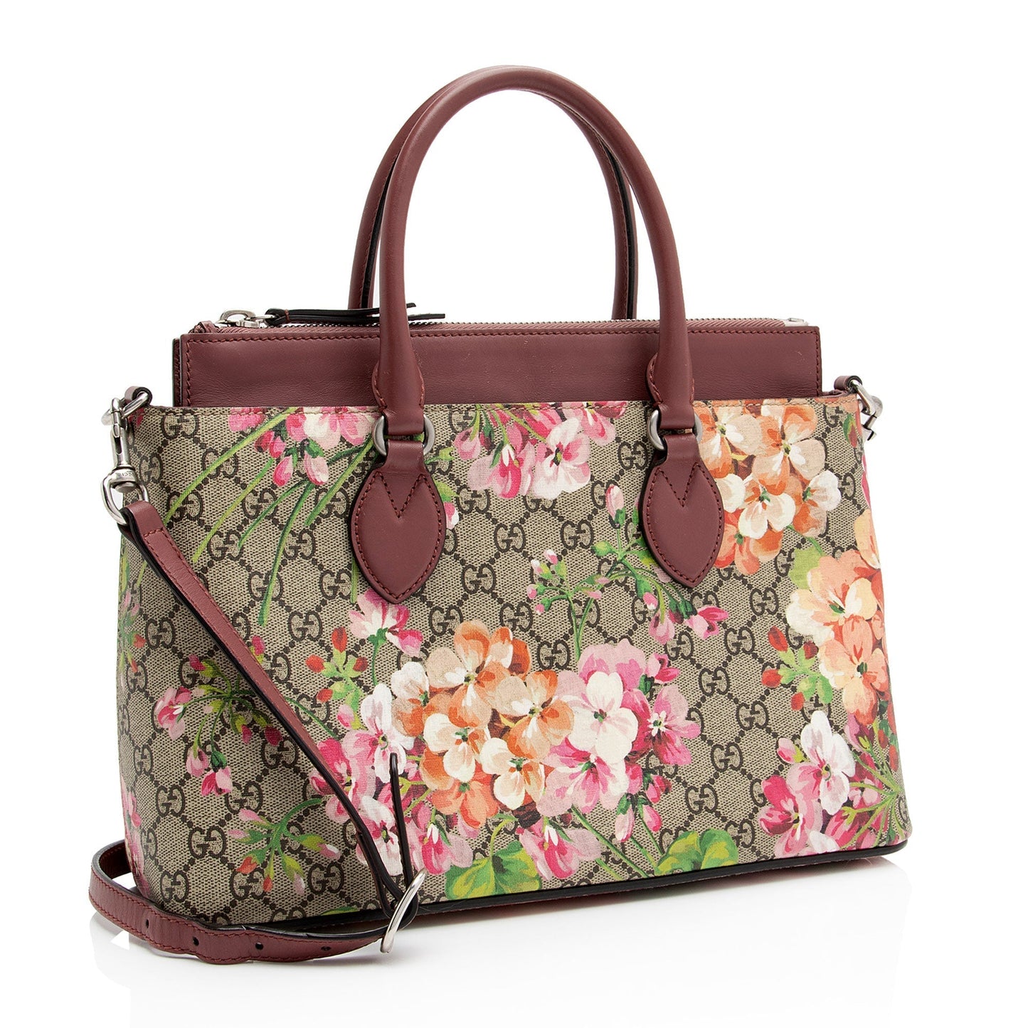 Gucci Leather Canvas Tote