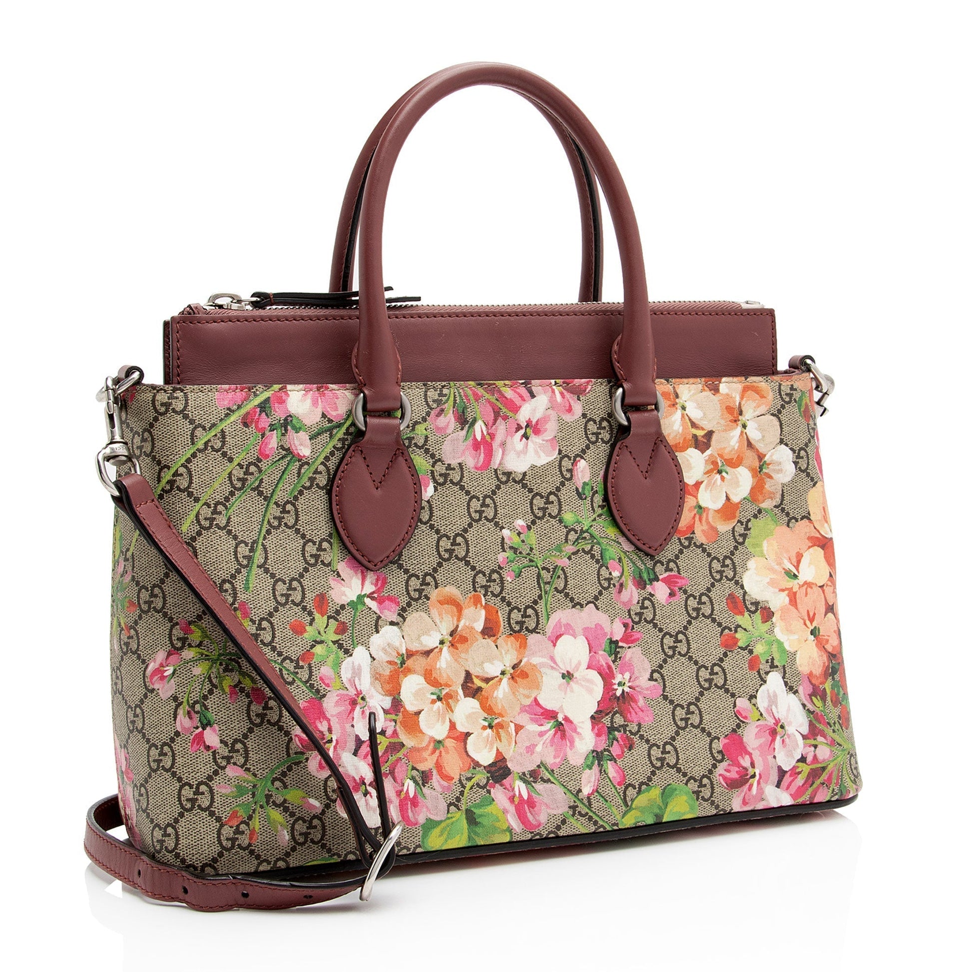 Gucci Leather Canvas Tote