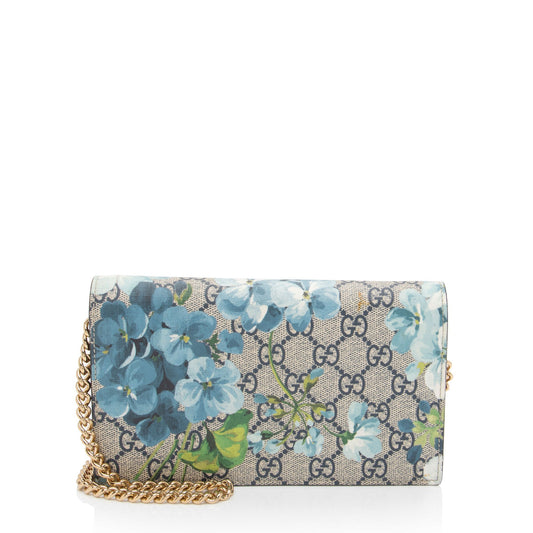 Gucci GG Supreme Blooms Wallet on Chain (SHF-pyI6YU)