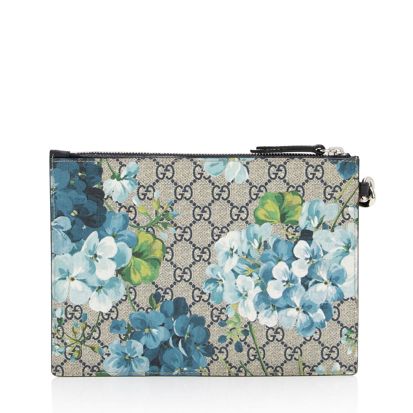 Gucci Pochette Leather Canvas Clutch