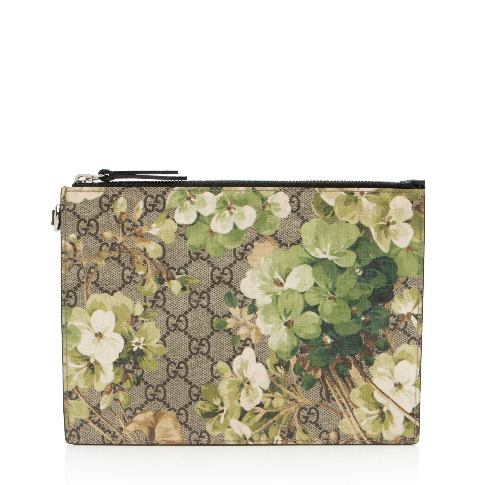 Gucci Leather Canvas Clutch